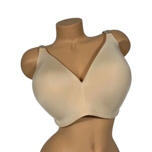 Soma Vanishing 360 Size 44DD Bra Beige Nude Plunge Full Coverage 032401